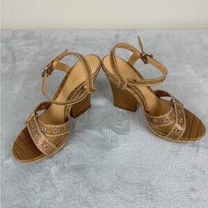 Sergio Rossi Tan Sandals Women’s Size 37.5 EU